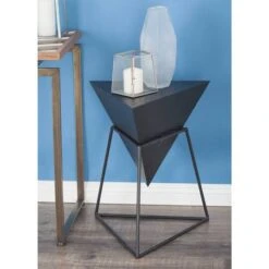 Gray Metal & Wood Modern Accent Table 19 Gray Metal & Wood Modern Accent Table -Michaels Decor Sale D400202S 8