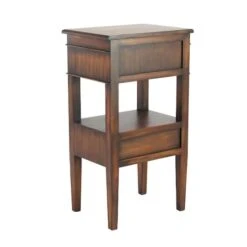 29" Pine Traditional Accent Table Brown -Michaels Decor Sale D400215S 2