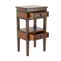 29" Pine Traditional Accent Table Brown -Michaels Decor Sale D400215S 3
