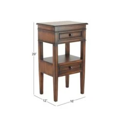 29" Pine Traditional Accent Table Brown -Michaels Decor Sale D400215S 8