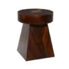 Brown Wood Contemporary Accent Table, 20" X 16" X 16" -Michaels Decor Sale D400243S 1