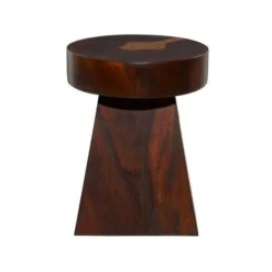 Brown Wood Contemporary Accent Table, 20" X 16" X 16" -Michaels Decor Sale D400243S 2