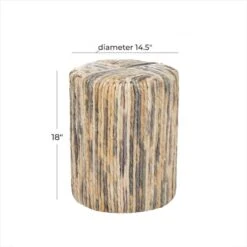 Brown Teak Wood Contemporary Stool, 18" X 15" X 15" -Michaels Decor Sale D400252S 4