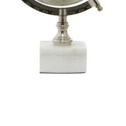 11" White Ceramic & Metal Contemporary Globe 17 11" White Ceramic & Metal Contemporary Globe -Michaels Decor Sale D400285S 6
