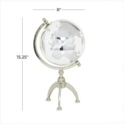 15" Silver Aluminum Glam Globe -Michaels Decor Sale D400290S 6