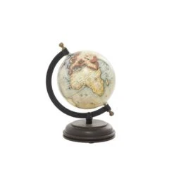 Rustic Globe With Iron Axis & Mango Wood Base -Michaels Decor Sale D400303S 1 1