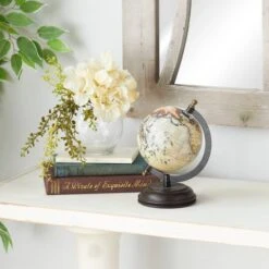 Rustic Globe With Iron Axis & Mango Wood Base -Michaels Decor Sale D400303S 6