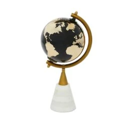 11" Gold Ceramic Modern Globe 15 11" Gold Ceramic Modern Globe -Michaels Decor Sale D400341S 5