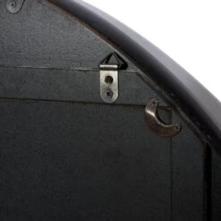 32" Brown Wood Industrial Round Wall Mirror -Michaels Decor Sale D400350S 6