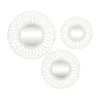 White Woven Rattan Round Wall Mirrors Set -Michaels Decor Sale D400366S 1