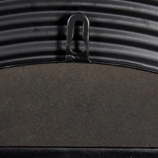 CosmoLiving By Cosmopolitan 35" Black Modern Metal Round Wall Mirror 8 CosmoLiving By Cosmopolitan 35" Black Modern Metal Round Wall Mirror - Image 6