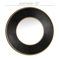 CosmoLiving By Cosmopolitan 35" Black Modern Metal Round Wall Mirror 17 CosmoLiving By Cosmopolitan 35" Black Modern Metal Round Wall Mirror -Michaels Decor Sale D400377S 6