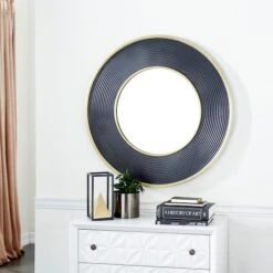 CosmoLiving By Cosmopolitan 35" Black Modern Metal Round Wall Mirror 18 CosmoLiving By Cosmopolitan 35" Black Modern Metal Round Wall Mirror -Michaels Decor Sale D400377S 7