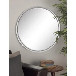 30" Silver Contemporary Metal Wall Mirror -Michaels Decor Sale D400400S 6