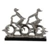 18" Silver Porcelain Cyclists Sculpture -Michaels Decor Sale D400444S 1