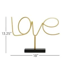 18" Gold Contemporary Love Decorative Sign -Michaels Decor Sale D401170S 7