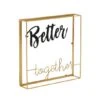 10" Gold Contemporary Better Together Décor Sign -Michaels Decor Sale D401173S 1