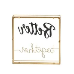 10" Gold Contemporary Better Together Décor Sign -Michaels Decor Sale D401173S 4