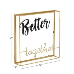 10" Gold Contemporary Better Together Décor Sign -Michaels Decor Sale D401173S 5