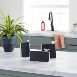 White Metal Farmhouse Chalkboard Sign Set -Michaels Decor Sale D401198S 6