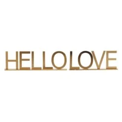 Gold Metal Home & Love Tabletop Sign Set -Michaels Decor Sale D401200S 2