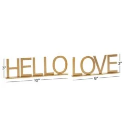 Gold Metal Home & Love Tabletop Sign Set -Michaels Decor Sale D401200S 6
