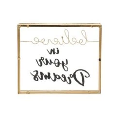 Gold Metal Contemporary Believe In Your Dreams Decorative Sign -Michaels Decor Sale D401201S 4