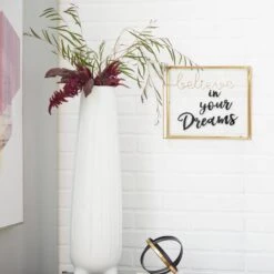 Gold Metal Contemporary Believe In Your Dreams Decorative Sign -Michaels Decor Sale D401201S 6