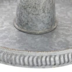 Silver Iron Farmhouse 2 Tier Tray Stand 12 Silver Iron Farmhouse 2 Tier Tray Stand -Michaels Decor Sale D401706S 3