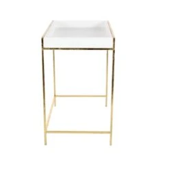 Set Of 2 Gold Metal Contemporary Console Table, 22", 20" -Michaels Decor Sale D401817S 3