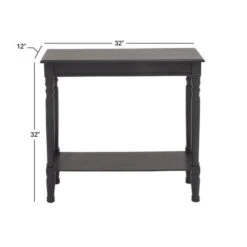 Black Traditional Wood Console Table, 32" X 32" 14 Black Traditional Wood Console Table, 32" X 32" -Michaels Decor Sale D401820S 5