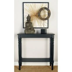 Black Traditional Wood Console Table, 32" X 32" 15 Black Traditional Wood Console Table, 32" X 32" -Michaels Decor Sale D401820S 6