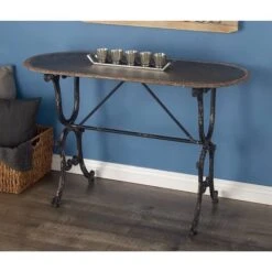Grey Farmhouse Metal Console Table, 29" X 45" -Michaels Decor Sale D401837S 10