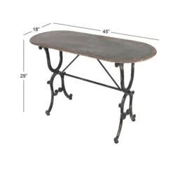 Grey Farmhouse Metal Console Table, 29" X 45" -Michaels Decor Sale D401837S 9