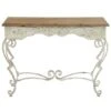 White Farmhouse Metal Console Table, 32" X 42" -Michaels Decor Sale D401844S 1