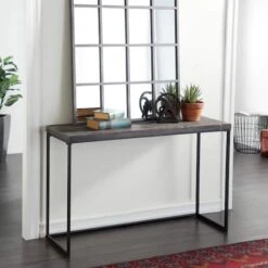Black Contemporary Metal Console Table, 33" X 52" -Michaels Decor Sale D401848S 6