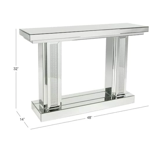 Silver Glam Wood Console Table, 32" X 48" 13 Silver Glam Wood Console Table, 32" X 48" - Image 11