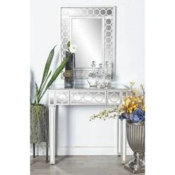 Set Of 2 Grey Wood Glam Console Table, 31" X 31" -Michaels Decor Sale D401865S 14