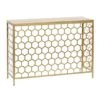 Gold Metal Contemporary Console Table 30" X 42" X 14" -Michaels Decor Sale D401871S 1