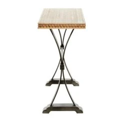 Brown Industrial Wood Console Table, 31" X 51" -Michaels Decor Sale D401877S 2