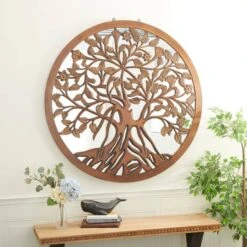 Brown Industrial Wood Console Table, 31" X 51" -Michaels Decor Sale D401877S 8