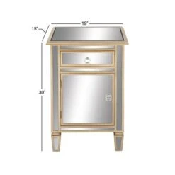 Beige Mirror Glam Cabinet, 30" X 19" X 15" 24 Beige Mirror Glam Cabinet, 30" X 19" X 15" -Michaels Decor Sale D404596S 10