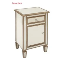 Beige Mirror Glam Cabinet, 30" X 19" X 15" 17 Beige Mirror Glam Cabinet, 30" X 19" X 15" -Michaels Decor Sale D404596S 3
