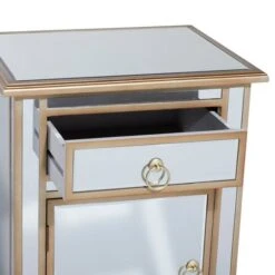 Beige Mirror Glam Cabinet, 30" X 19" X 15" 23 Beige Mirror Glam Cabinet, 30" X 19" X 15" -Michaels Decor Sale D404596S 9