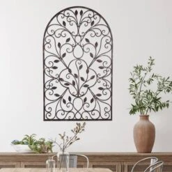 Hastings Home 49" Iron Arched Window Panel Wall Décor -Michaels Decor Sale D404636S 2