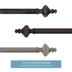 Hastings Home Black Extendable Curtain Rod With Finials -Michaels Decor Sale D404672S 6