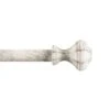 Hastings Home 66"-120" White Extendable Curtain Rod With Knob Finials -Michaels Decor Sale D404674S 1