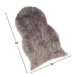 Hastings Home Faux Sheepskin Fur Rug, 2ft. X 3ft. Gray 15 Hastings Home Faux Sheepskin Fur Rug, 2ft. X 3ft. Gray -Michaels Decor Sale D404678S 3