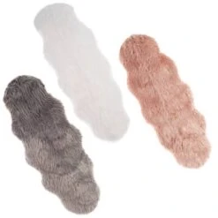 Hastings Home Faux Sheepskin Fur Rug Gray -Michaels Decor Sale D404684S 6