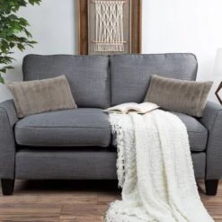 Hastings Home Gray Faux Rabbit Fur Lumbar Pillows, 2ct. -Michaels Decor Sale D404689S 6